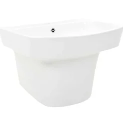 vidaXL Vask Hvid 50 x 45 x 41 cm Glaseret Keramik