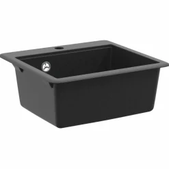 vidaXL Vask Sort 470 x 440 mm Granit