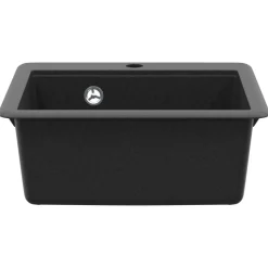 vidaXL Vask Sort 470 x 440 mm Granit