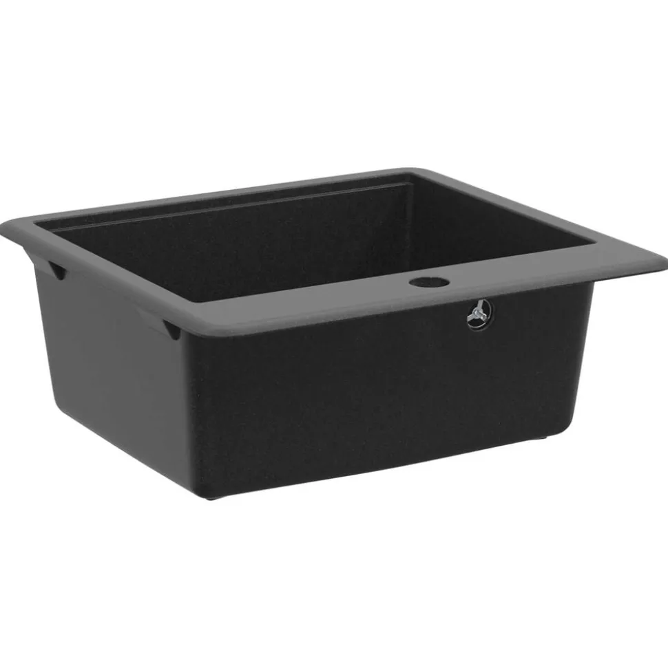 vidaXL Vask Sort 470 x 440 mm Granit