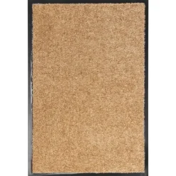 vidaXL vaskbar dørmåtte 40x60 cm cremefarvet