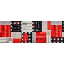 vidaXL vaskbar køkkenmåtte 60x300 cm Cuisine-tryk