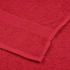vidaXL vaskehåndklæder FROGN 2 stk. rød 30x30 cm 360 gsm