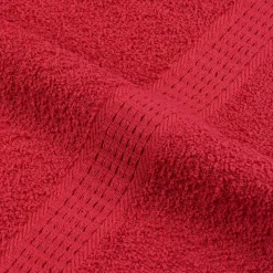 vidaXL vaskehåndklæder FROGN 2 stk. rød 30x30 cm 360 gsm