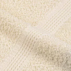 vidaXL vaskehåndklæder FROGN 2 stk. cremefarvet 30x30 cm 360 gsm
