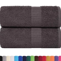 vidaXL vaskeklude FROGN 2 stk. antracit 15x21 cm 360 g/m²