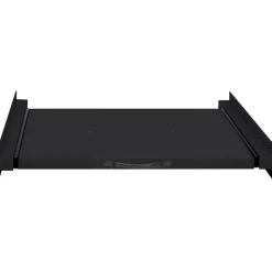 vidaXL Vaskemaskine Mellemhul Sort 60 x 60 x 8 cm Stål