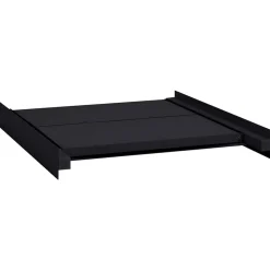 vidaXL Vaskemaskine Mellemhul Sort 60 x 60 x 8 cm Stål