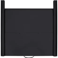 vidaXL Vaskemaskine Mellemhul Sort 60 x 60 x 8 cm Stål