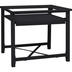 vidaXL Vaskemaskine Pedestal Sort 60 x 56 x 52 cm Stål