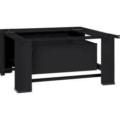 vidaXL Vaskemaskine Pedestal Sort 64 x 55 x 32,5 cm Stål