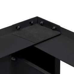 vidaXL Vaskemaskine Pedestal 2 pcs Sort 127 x 54,5 x 32,5 cm Stål