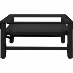 vidaXL Vaskemaskine Pedestal Sort 62 x 60,5 x 32,5 cm Stål