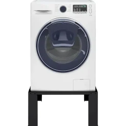 vidaXL Vaskemaskine Pedestal Sort 64 x 55 x 32,5 cm Stål