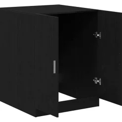 vidaXL Vaskemaskineskab Sort eg 70,5 x 71,5 x 91,5 cm Konstrueret træ