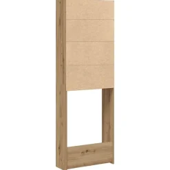 vidaXL vaskemaskineskab 64x24x190 cm egetræ