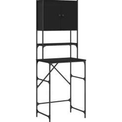vidaXL vaskemaskineskab 68x48,5x194 cm sort