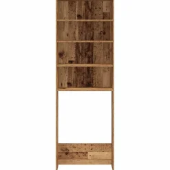 vidaXL vaskemaskineskab 64x24x190 cm antikt træ