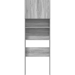 vidaXL vaskemaskineskab 64x24x190 cm konstrueret træ grå sonoma-eg