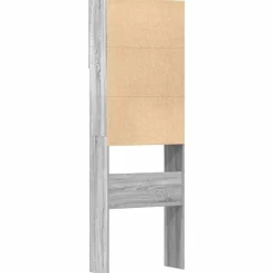vidaXL vaskemaskineskab 64x24x190 cm konstrueret træ grå sonoma-eg