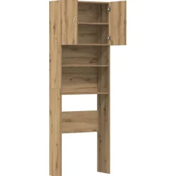 vidaXL vaskemaskineskab 64x24x190 cm konstrueret træ kunsteg