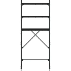 vidaXL vaskemaskineskab 67x25x163 cm konstrueret træ sort