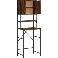 vidaXL vaskemaskineskab 68x48,5x194 cm røget egetræsfarve