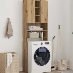 vidaXL vaskemaskineskab 64x25,5x190 cm kunsteg