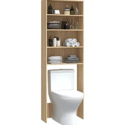 vidaXL vaskemaskineskab 64x24x190 cm sonoma-eg
