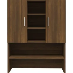 vidaXL vaskemaskineskab 70,5x25,5x90 cm brun egetræsfarve