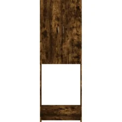 vidaXL vaskemaskineskab 64x25,5x190 cm røget egetræsfarve