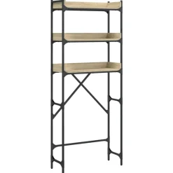 vidaXL vaskemaskineskab 67x25x163 cm konstrueret træ sonoma-eg
