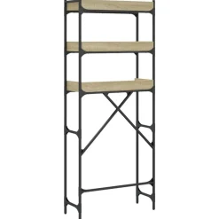 vidaXL vaskemaskineskab 67x25x163 cm konstrueret træ sonoma-eg