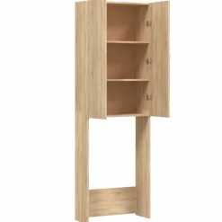 vidaXL vaskemaskineskab 64x25,5x190 cm sonoma-eg