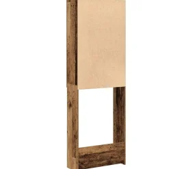 vidaXL vaskemaskineskab 64x25,5x190 cm antikt træ