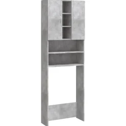 vidaXL vaskemaskineskab 64x25,5x190 cm betongrå