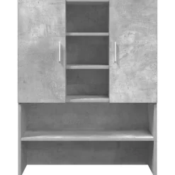 vidaXL vaskemaskineskab 70,5x25,5x90 cm betongrå