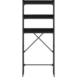vidaXL vaskemaskineskab 67x25x163 cm konstrueret træ sort