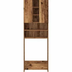 vidaXL vaskemaskineskab 64x25,5x190 cm antikt træ