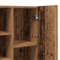 vidaXL vaskemaskineskab 64x25,5x190 cm antikt træ