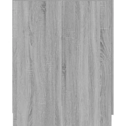 vidaXL vaskemaskineskab 71x71,5x91,5 cm grå sonoma-eg