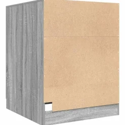 vidaXL vaskemaskineskab 71x71,5x91,5 cm grå sonoma-eg