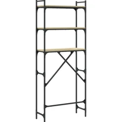 vidaXL vaskemaskineskab 67x25x163 cm konstrueret træ sonoma-eg