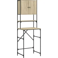 vidaXL vaskemaskineskab 68x48,5x194 cm sonoma-eg