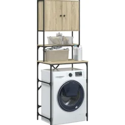vidaXL vaskemaskineskab 68x48,5x194 cm sonoma-eg