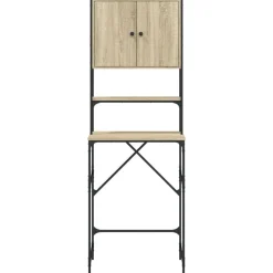 vidaXL vaskemaskineskab 68x48,5x194 cm sonoma-eg