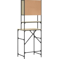 vidaXL vaskemaskineskab 68x48,5x194 cm sonoma-eg
