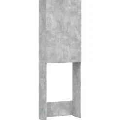 vidaXL vaskemaskineskab 64x25,5x190 cm betongrå