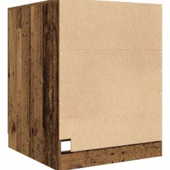 vidaXL vaskemaskineskab 70,5x71,5x91,5 cm antikt træ
