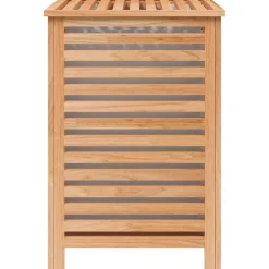 vidaXL vasketøjskurv 45x45x65 cm massivt valnøddetræ